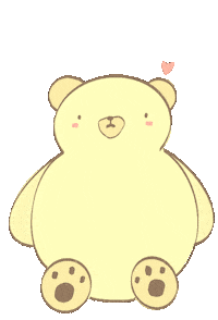 Teddy Bear Heart Sticker
