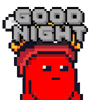 Tired Night Sticker by Potatoz by 9GAG