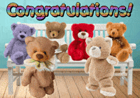 Teddy Bears Compliments GIF