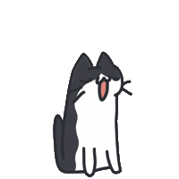 Cat Singing Sticker by bunny_is_moving