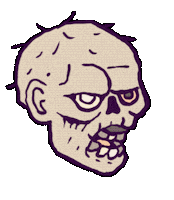 Halloween Head Sticker