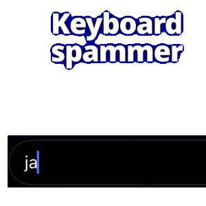Text Spamming Sticker