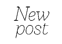 New Post Sticker by Zetafonts - The Fonts Foundry