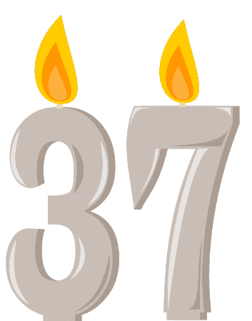 Birthday Flickering Sticker