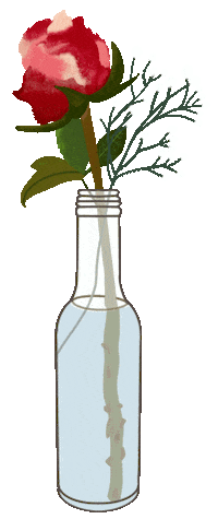 Knusperbohne flower cafe rose hessen Sticker