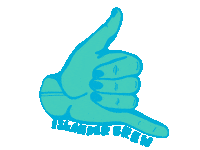 Hang Loose Take It Easy Sticker by Island Coastal Lager