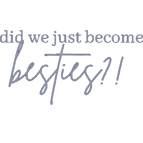 Did We Just Become Besties Sticker by Black Mountain Photography