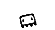 Happy Black And White Sticker