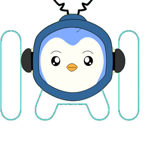 Artificial Intelligence Penguin Sticker by Pudgy Penguins