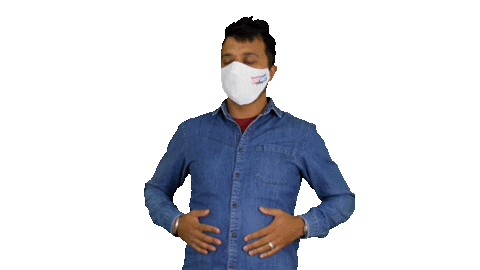 bykrish giphyupload hungry eat mask Sticker