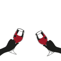 Red Wine Cheers Sticker by Toro Loco Wine