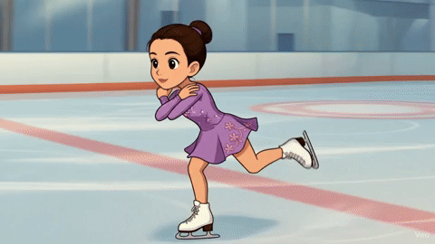 ice skating spin gif