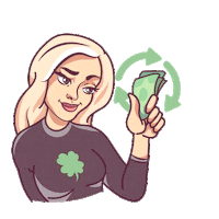 LuckyOnline yes instagram money great Sticker