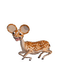 3D Deer Sticker by deadmau5