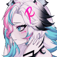 RavennaNya anime twitch vtuber shy GIF