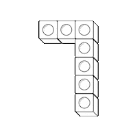 Learn Number 7 Sticker
