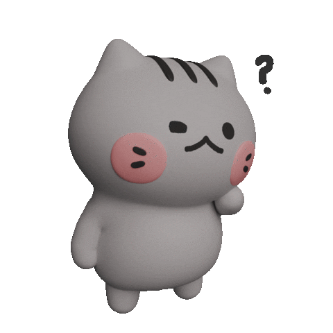 Cat Question Sticker