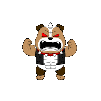 hero_okman_ 캐릭터 강아지 동물 개 Sticker