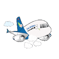 Plane Air Sticker by Lao Airlines