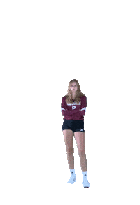 Sport Straight Face Sticker by Aquinas Volleyball