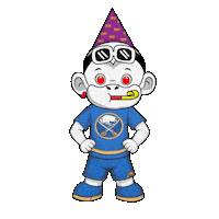 Blue And Gold Win Sticker by Zhot