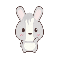 edmimontoya love kiss bunny rabbit Sticker
