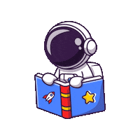 aturmadoastro book astronaut astro livro Sticker