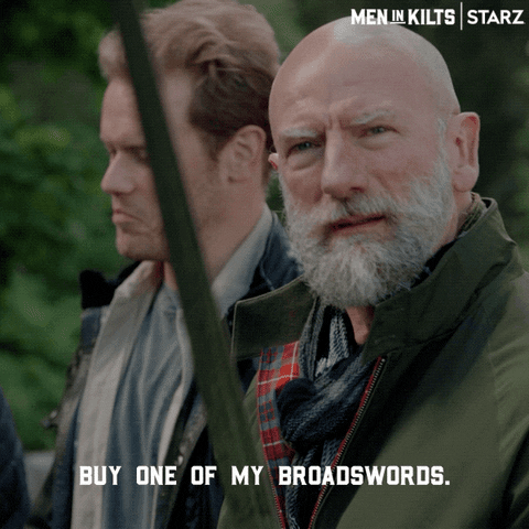 Graham Mctavish Starz GIF by Men in Kilts: A Roadtrip with Sam and Graham