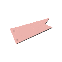 jackjohnbrown pink text flag sign Sticker