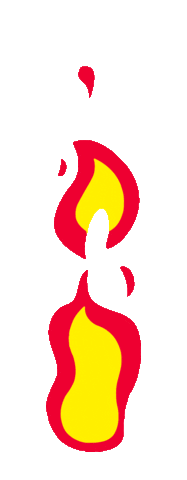 Fire Ball Burn Sticker
