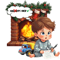Naughty Or Nice Christmas Sticker