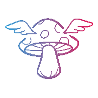 Flying Sky High Sticker by KarmaIQ