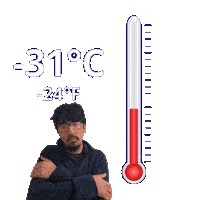 Negative Thirty One Degrees Sticker