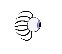 finkelband eye blink bleach eyeball Sticker