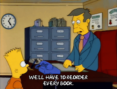 Season 3 Books GIF by The Simpsons