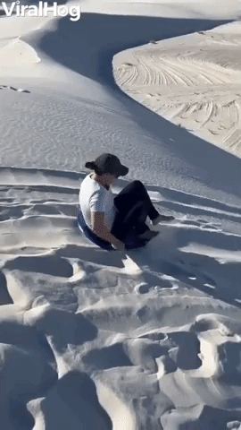 White Sand Sledding Somersault