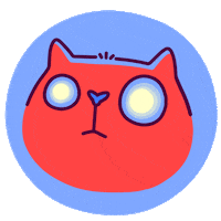 Red Cat Hypnosis Sticker