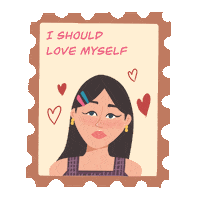 nurulaa love happy girl bts Sticker
