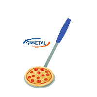 gimetal pizza pizza peel gimetal gi metal Sticker