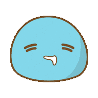 mochimii fun cute food excited Sticker