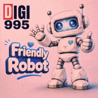 Robot Positive Vibes GIF by Digi 995