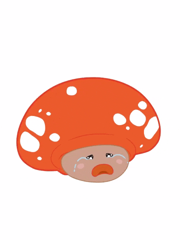mushroom crying GIF