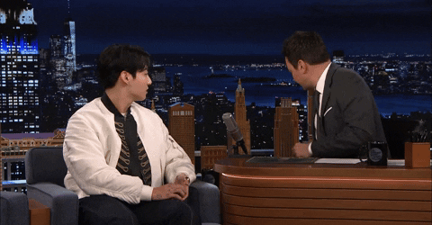 Jung Kook Cheers GIF by The Tonight Show Starring Jimmy Fallon