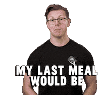 Last Meal Josh Scherer Sticker by Mythical Kitchen