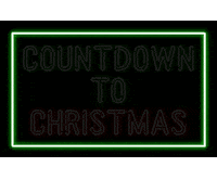 Christmas Neon Sticker by AllWriteByMe