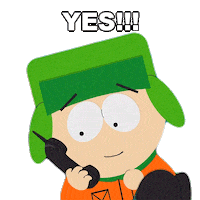 Kyle Broflovski Yes Sticker by South Park