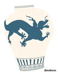 Dragon Korean Sticker by Studio Ko