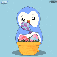 Easter Eggs Penguin GIF by Pudgy Penguins