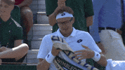 tennis player laugh GIF by Wimbledon