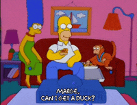 homer simpson eating GIF